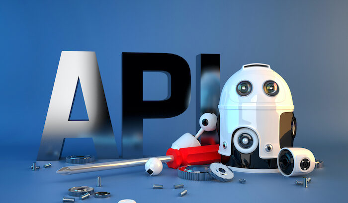 API letters with robot machine